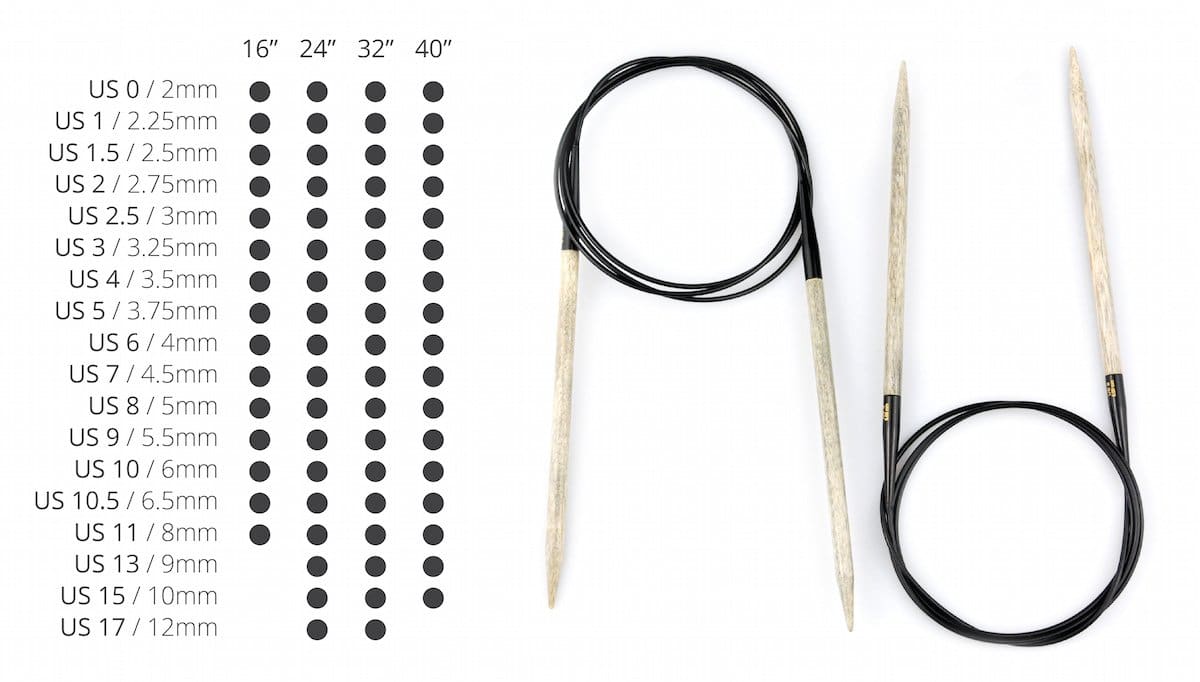 ChiaoGoo Red Circular Knitting Needles 9-Size 2.5/3mm 