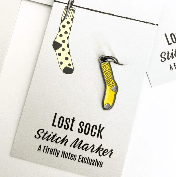 Sock Stitch Markers for Knitting, Custom Exclusive Firefly Note Enamel  Stitch Markers 